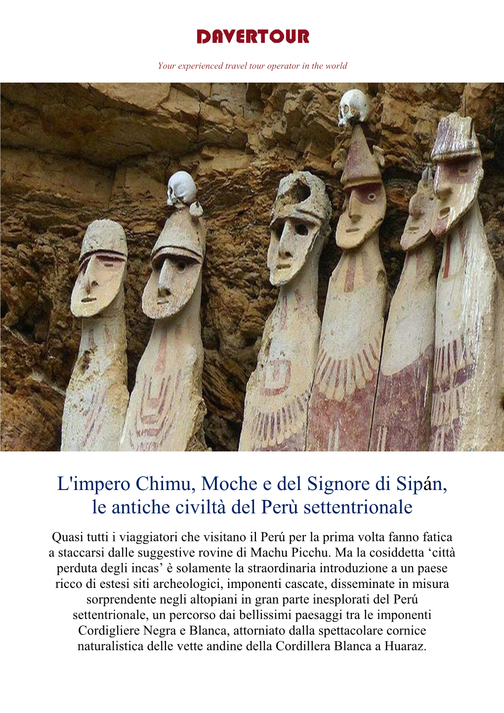 L'impero Chimu, Moche E Del Signore Di Sipán, Le Antiche Civiltà Del Perù Settentrionale