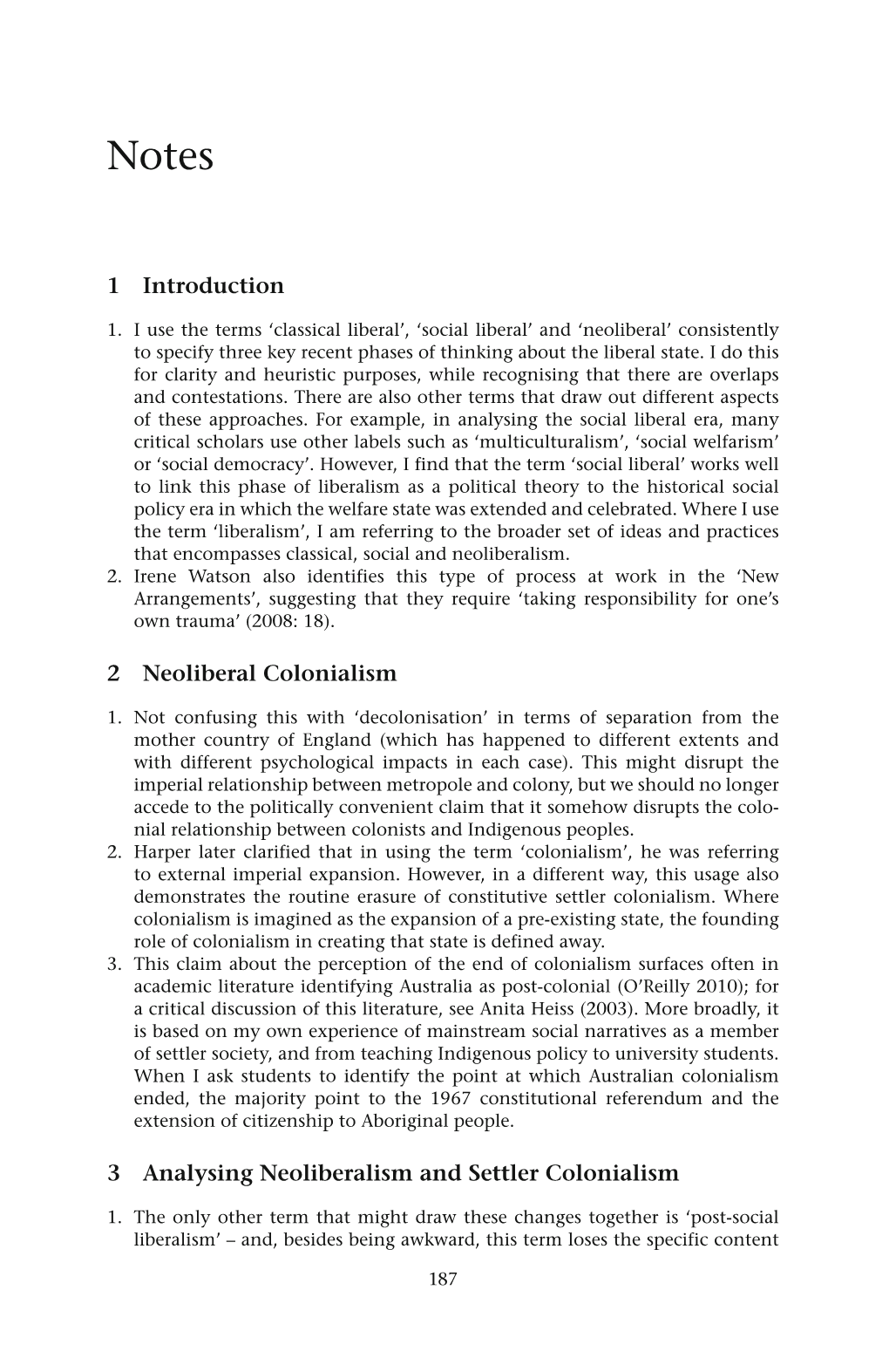 1 Introduction 2 Neoliberal Colonialism 3 Analysing