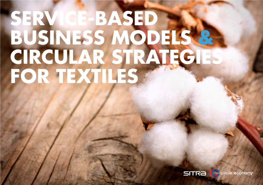 Service-Based Business Models & Circular Strategies for Textiles