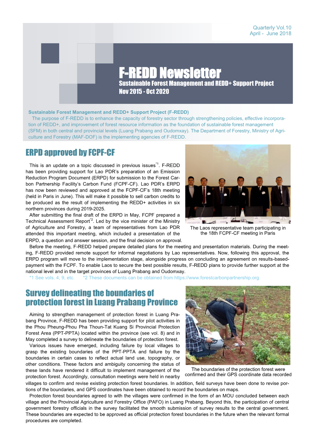 F-REDD Newsletter April