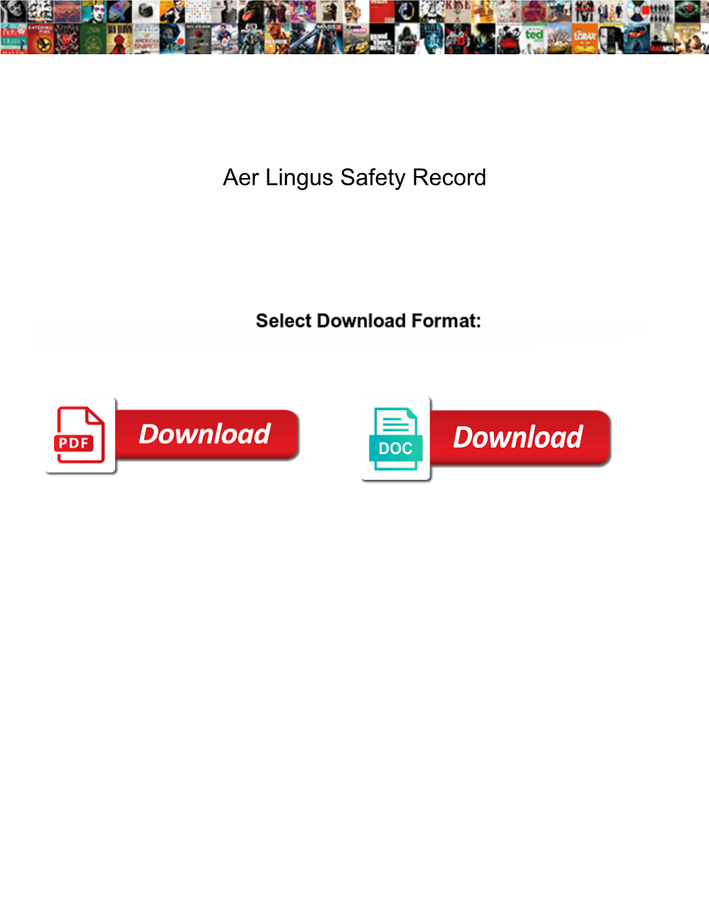 Aer Lingus Safety Record