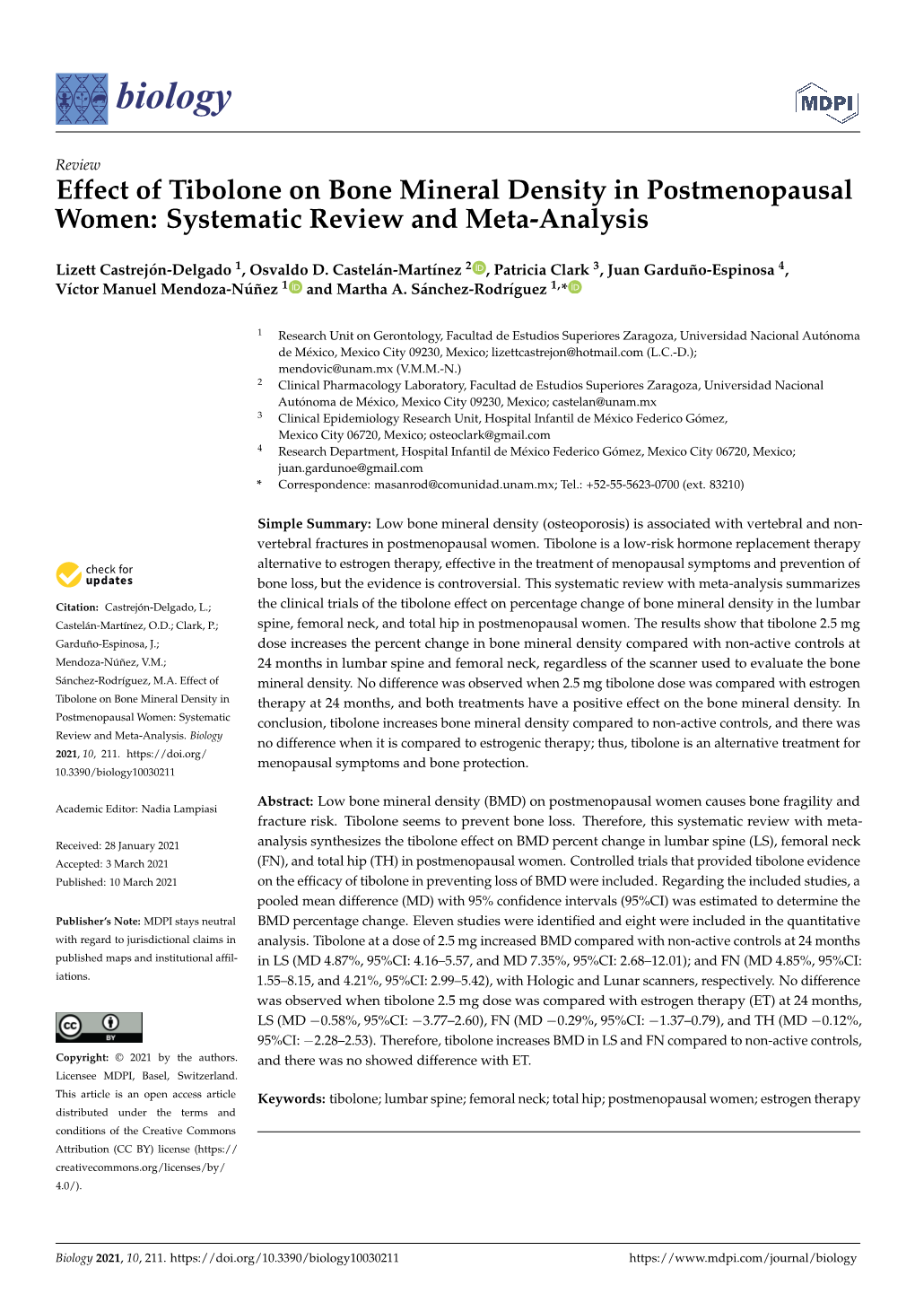 Effect of Tibolone on Bone Mineral Density in Postmenopausal Women: Systematic Review and Meta-Analysis