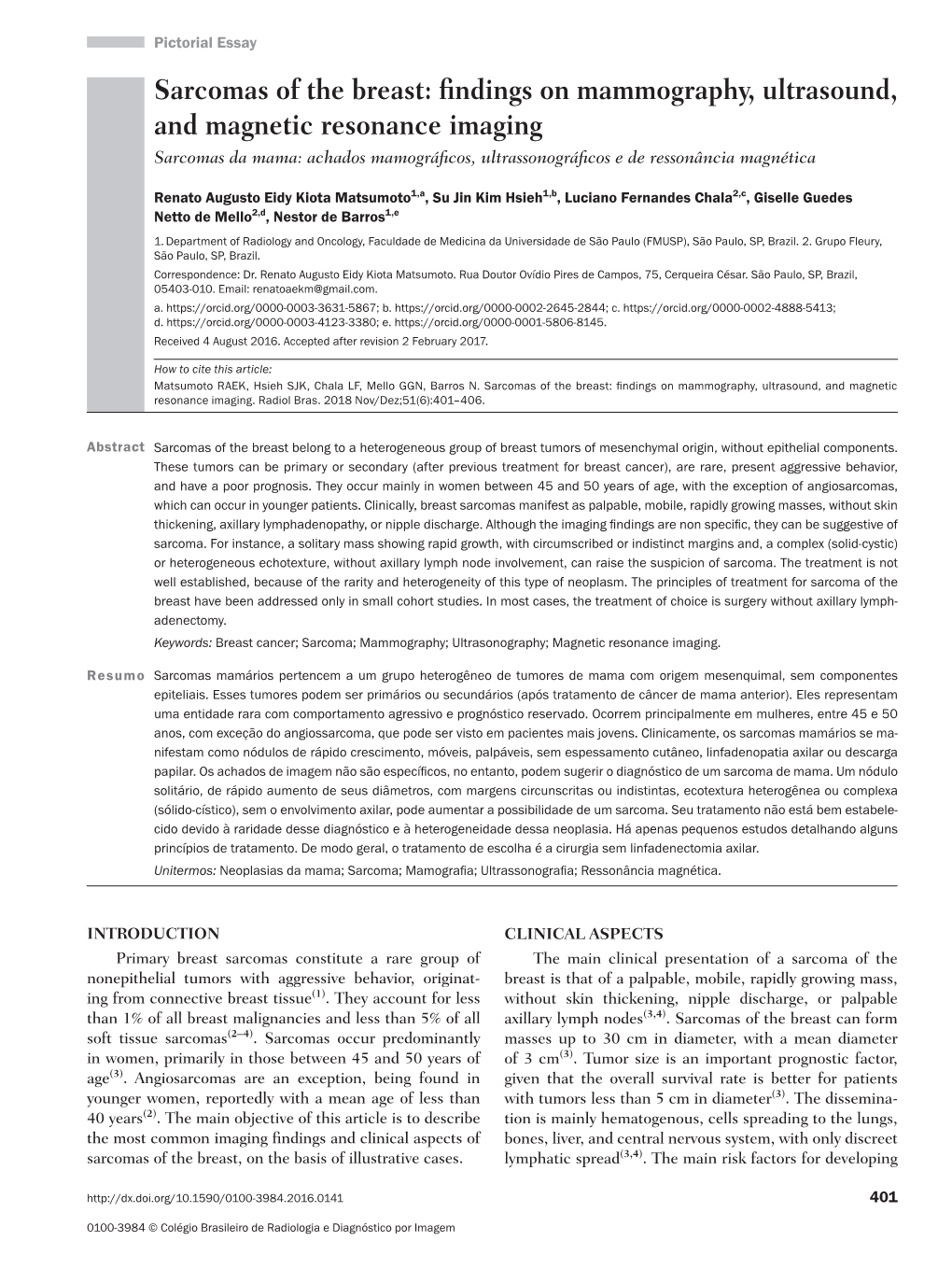 Sarcomas of the Breast: Findings on Mammography, Ultrasound, And