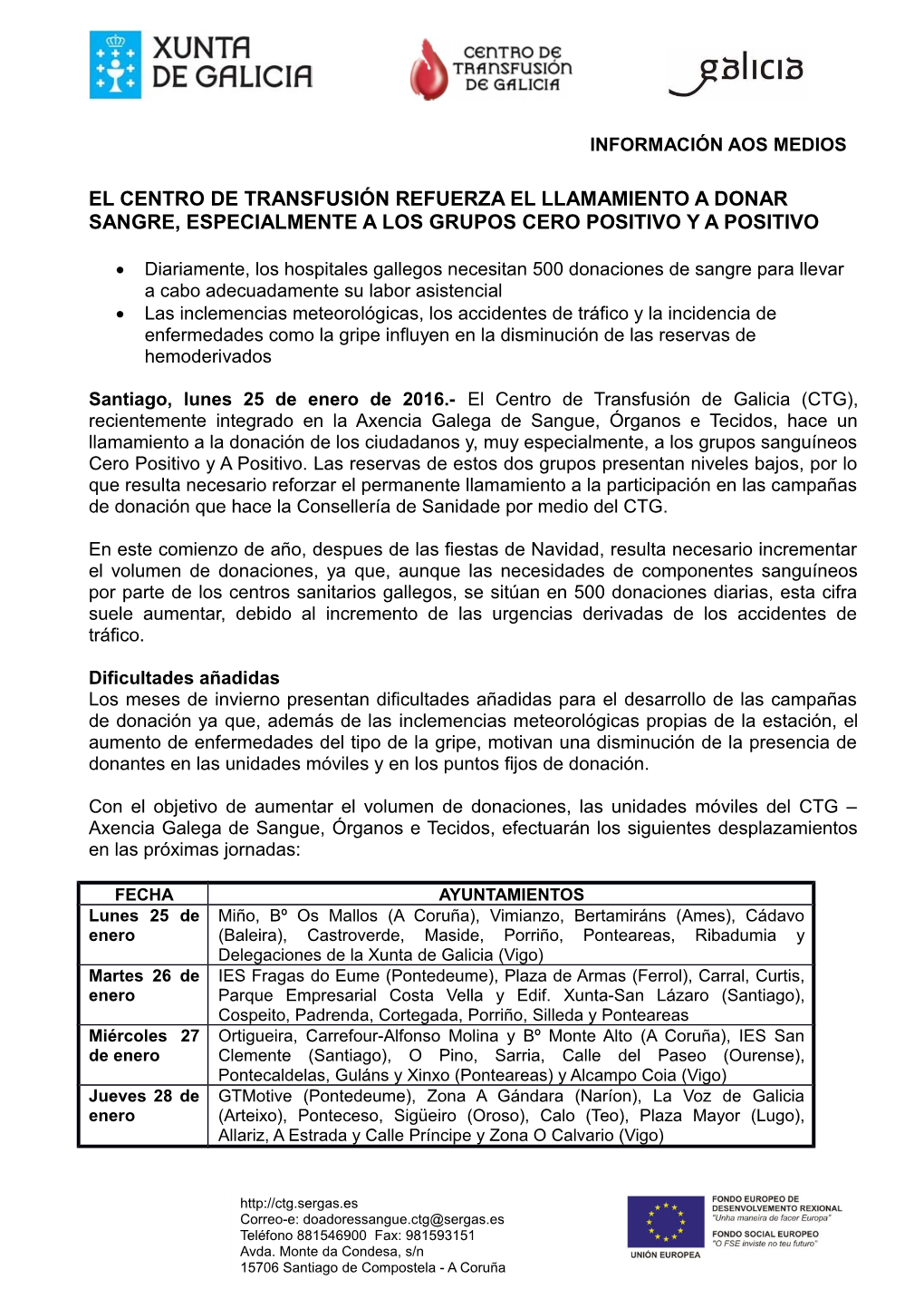 El Centro De Transfusión Refuerza El Llamamiento a Donar Sangre, Especialmente a Los Grupos Cero Positivo Y a Positivo