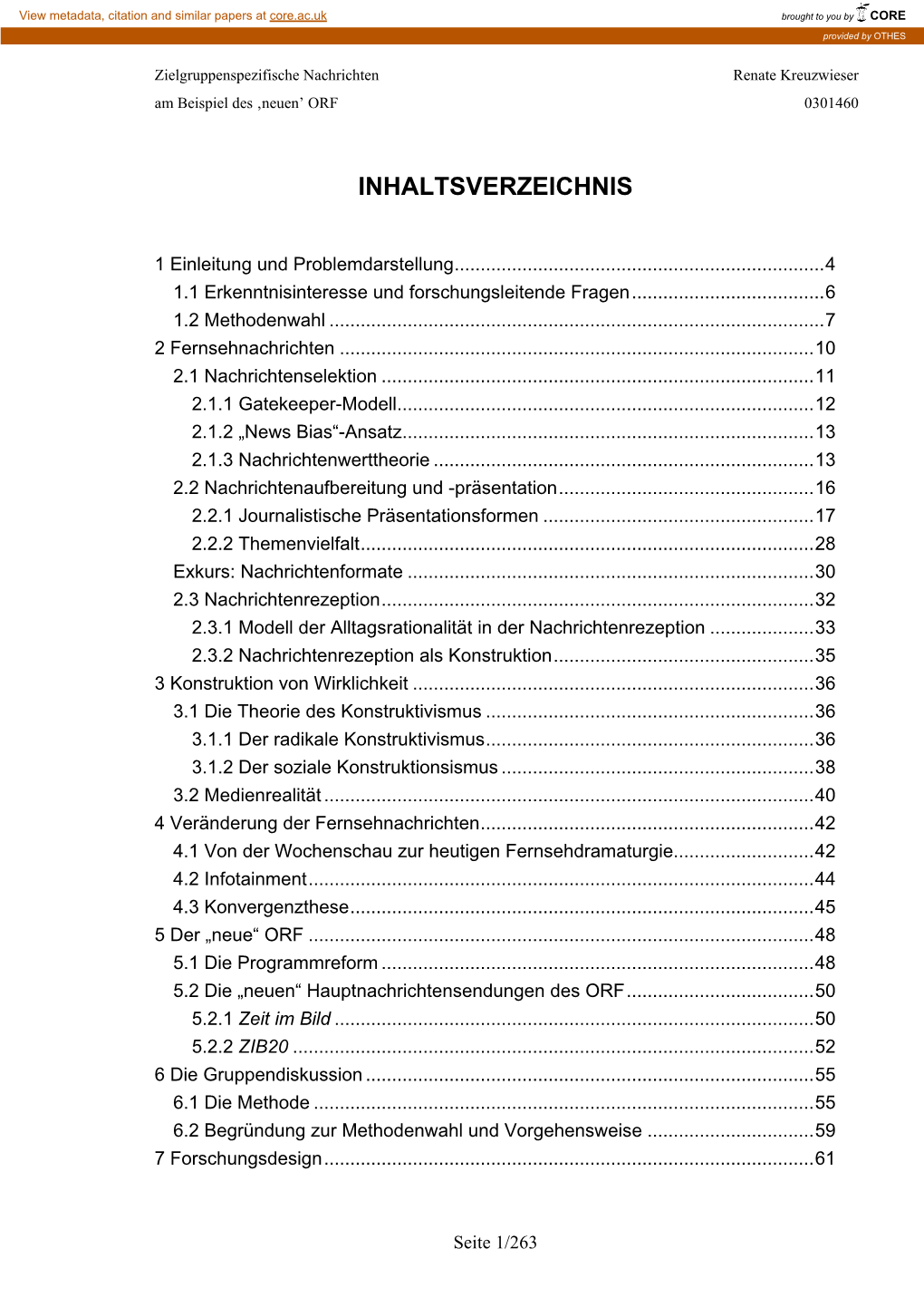 Zielgruppenspezifische Nachrichten Am Beispiel Des Neuen ORF – Eine