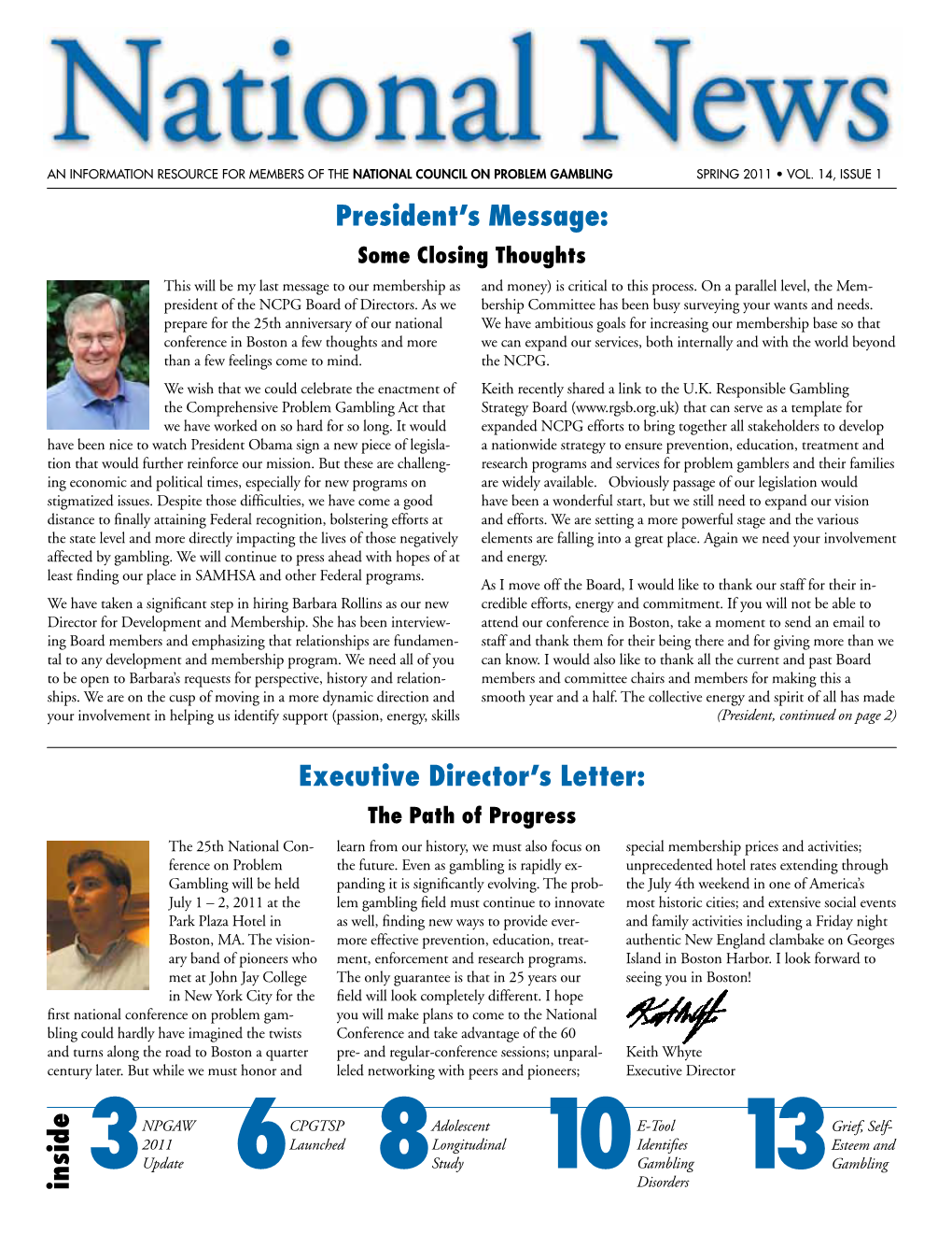 Executive Director's Letter