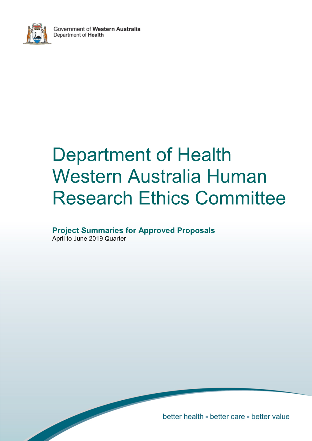 Department of Health Western Australia Human Research Ethics Committee