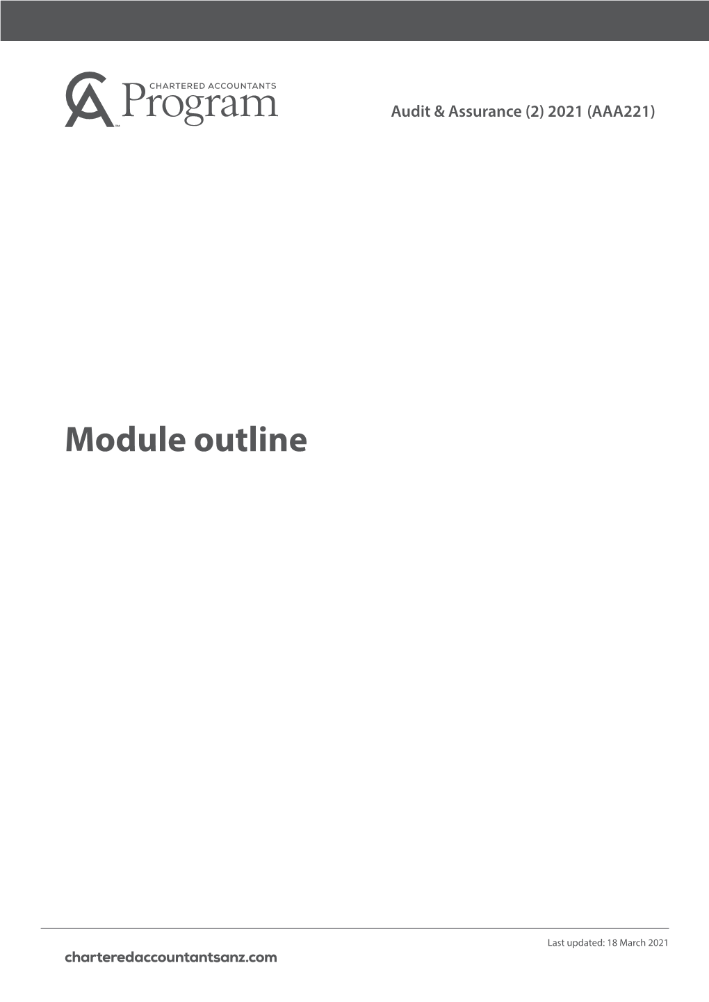 Module Outline