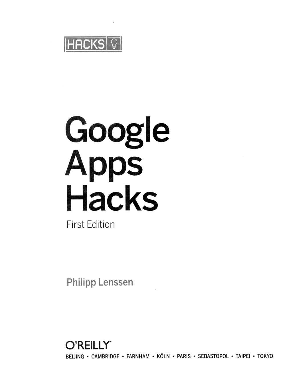 Google Acks First Edition