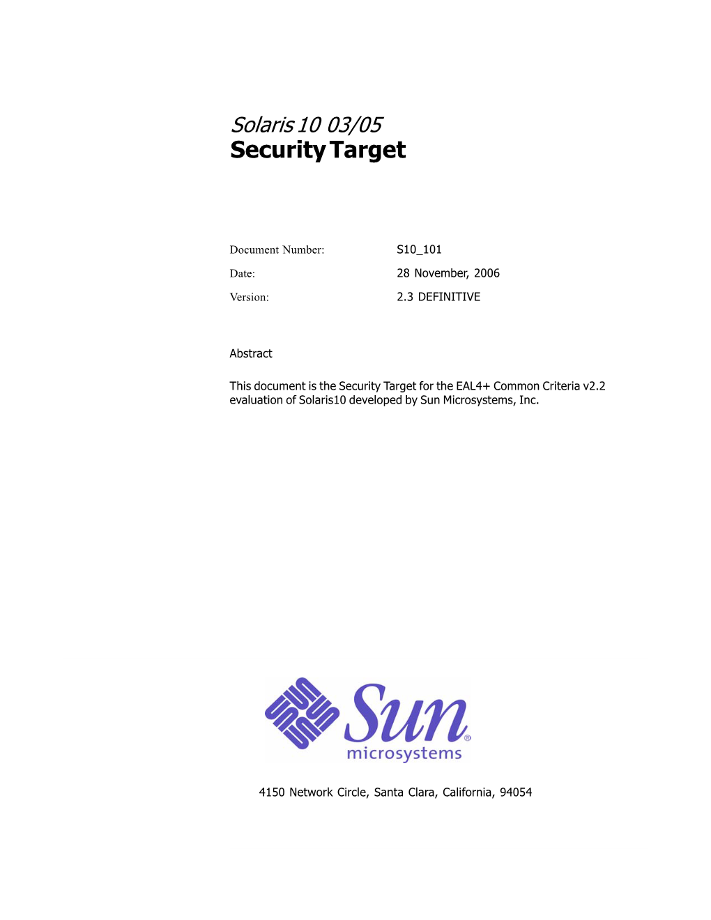 Security Target