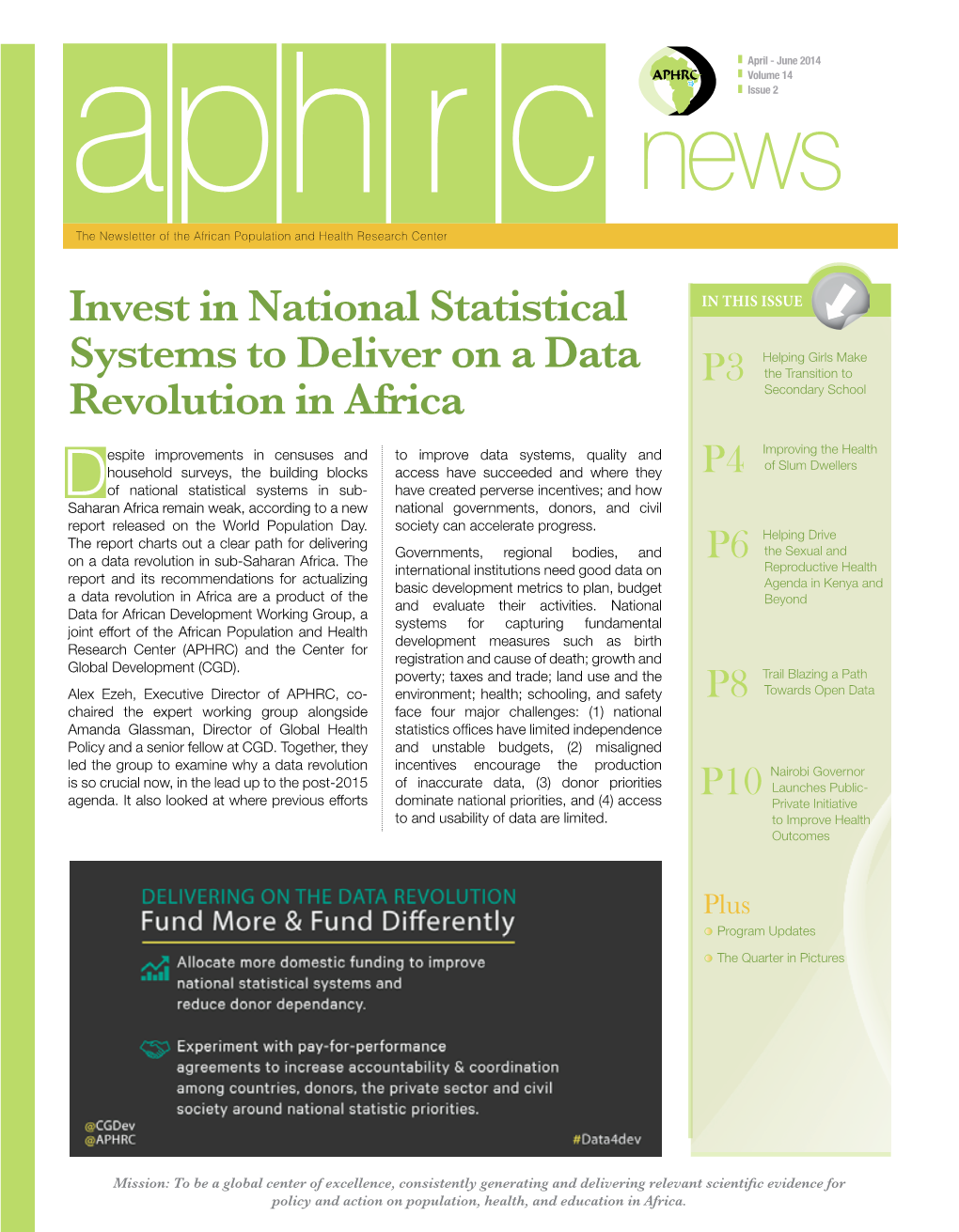 Invest in National Statistical Systems to Deliver on a Data Revolution in Africa