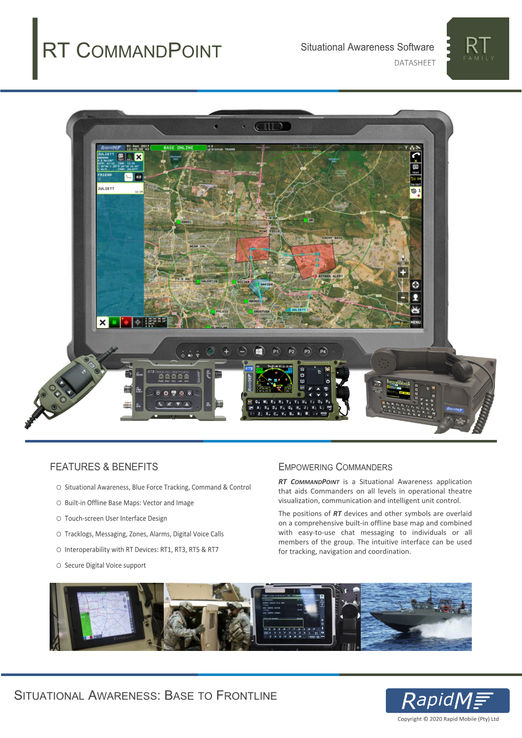 RT COMMANDPOINT Situational Awareness Software DATASHEET