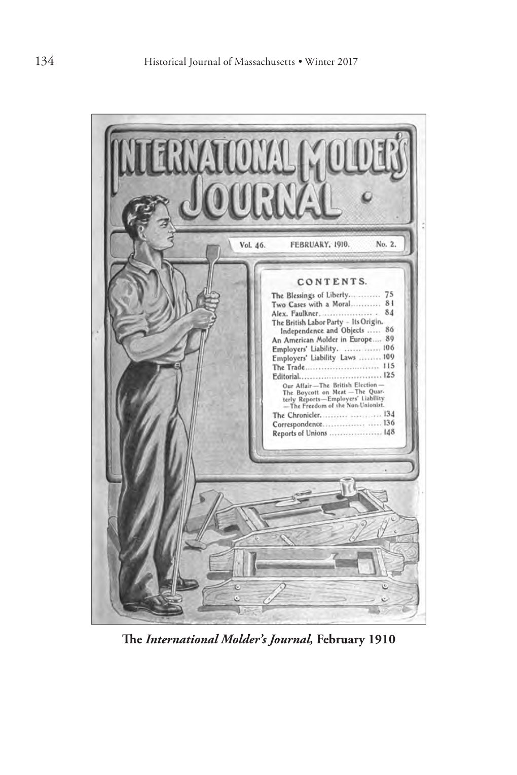 134 the International Molder's Journal, February 1910