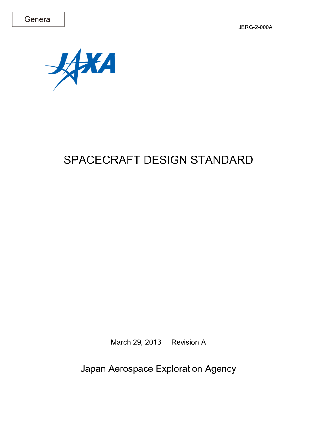 JERG-2-000 Spacecraft Design Standard