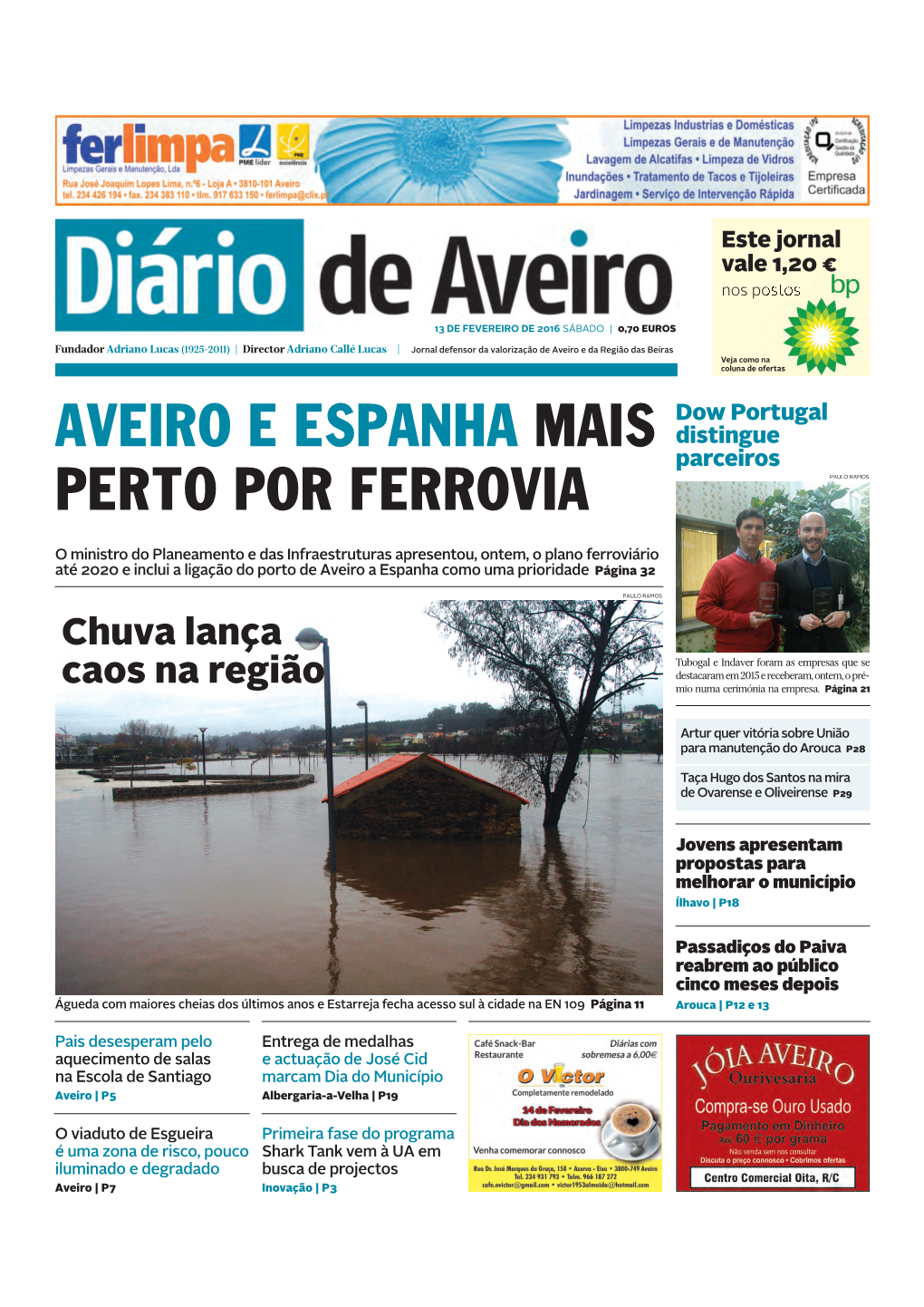 Aveiro E Espanha Mais Perto Por Ferrovia