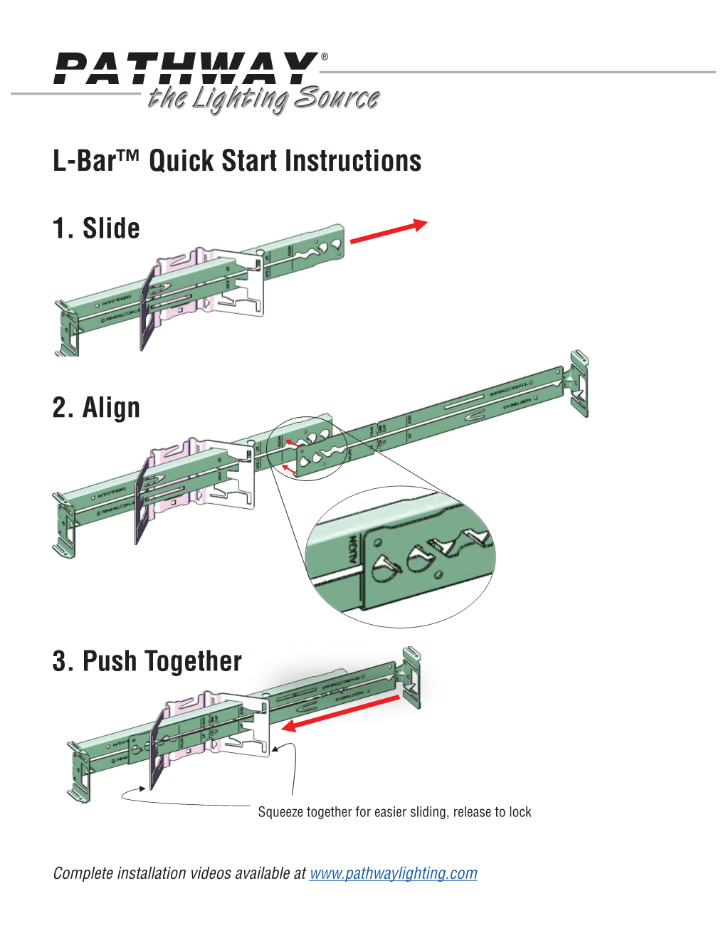 L-Bar™ Quick Start Instructions