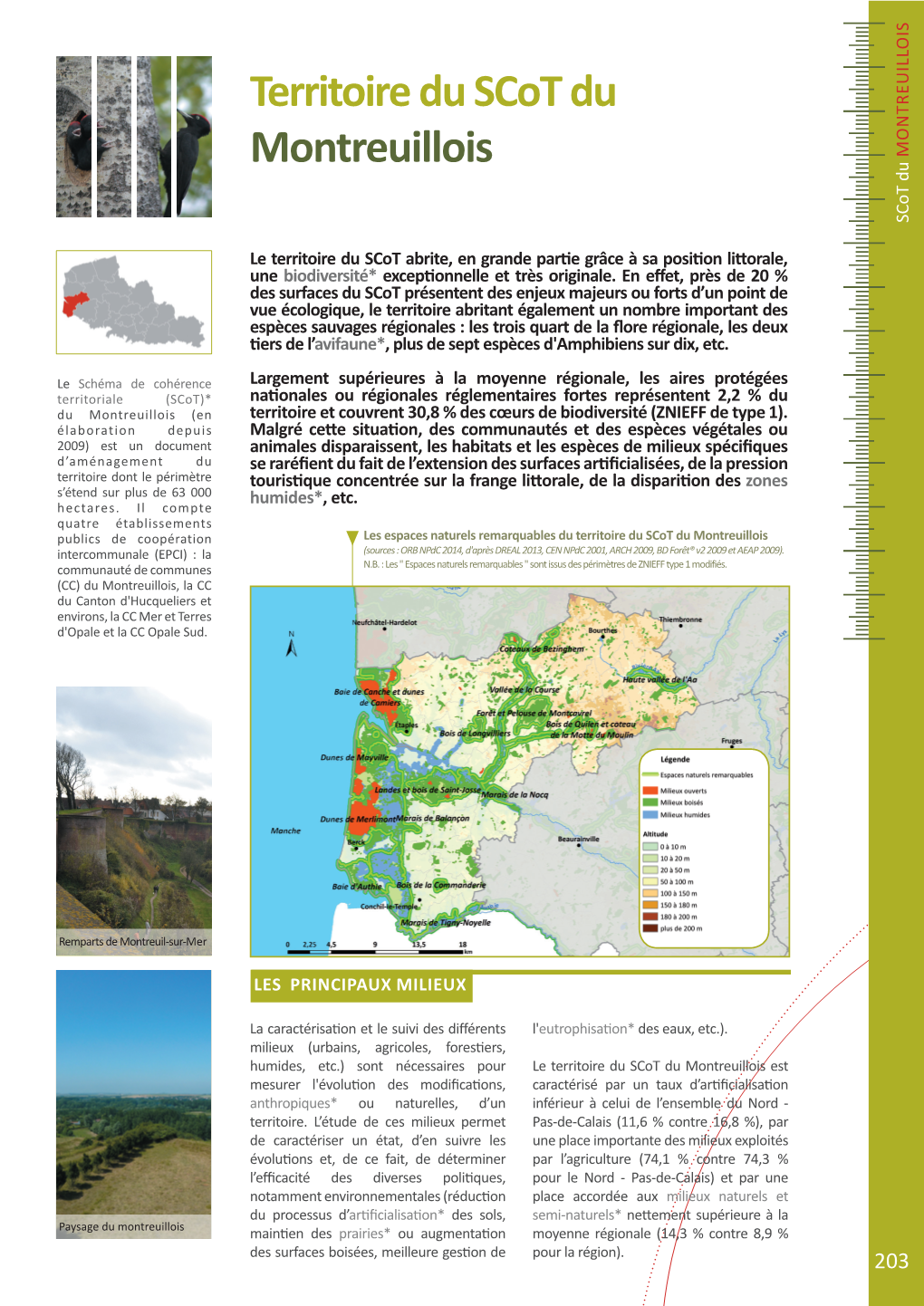 Territoire Du Scot Du Montreuillois Intercommunale (EPCI) : La (Sources : ORB Npdc 2014, D'après DREAL 2013, CEN Npdc 2001, ARCH 2009, BD Forêt® V2 2009 Et AEAP 2009)