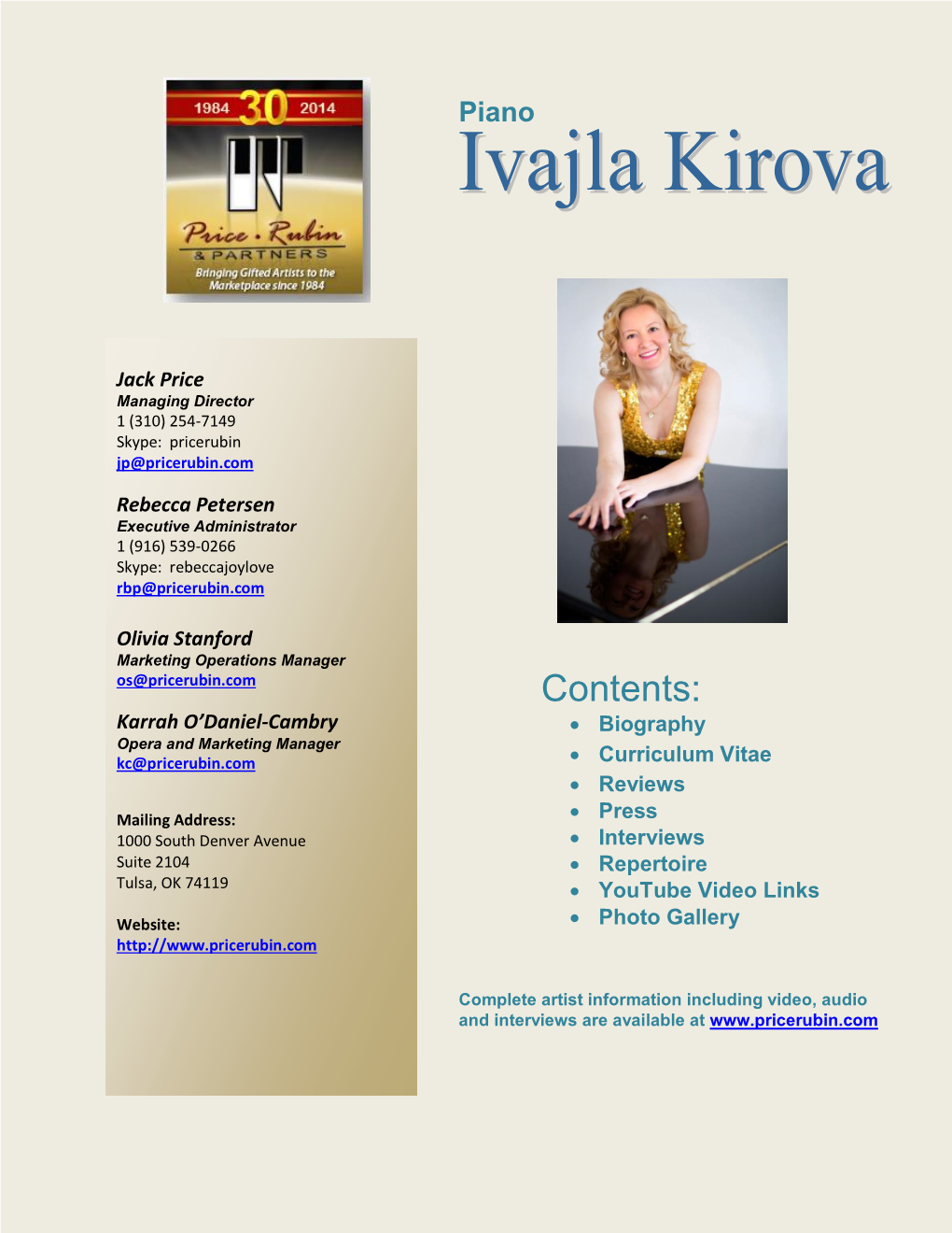 Ivajla Kirova – Biography