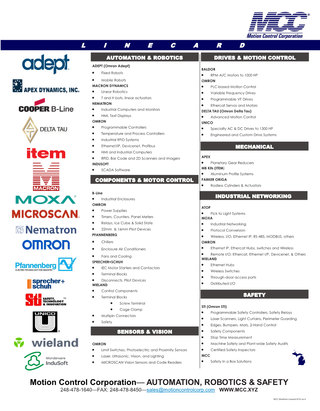 Motion Control Corporation— AUTOMATION, ROBOTICS & SAFETY