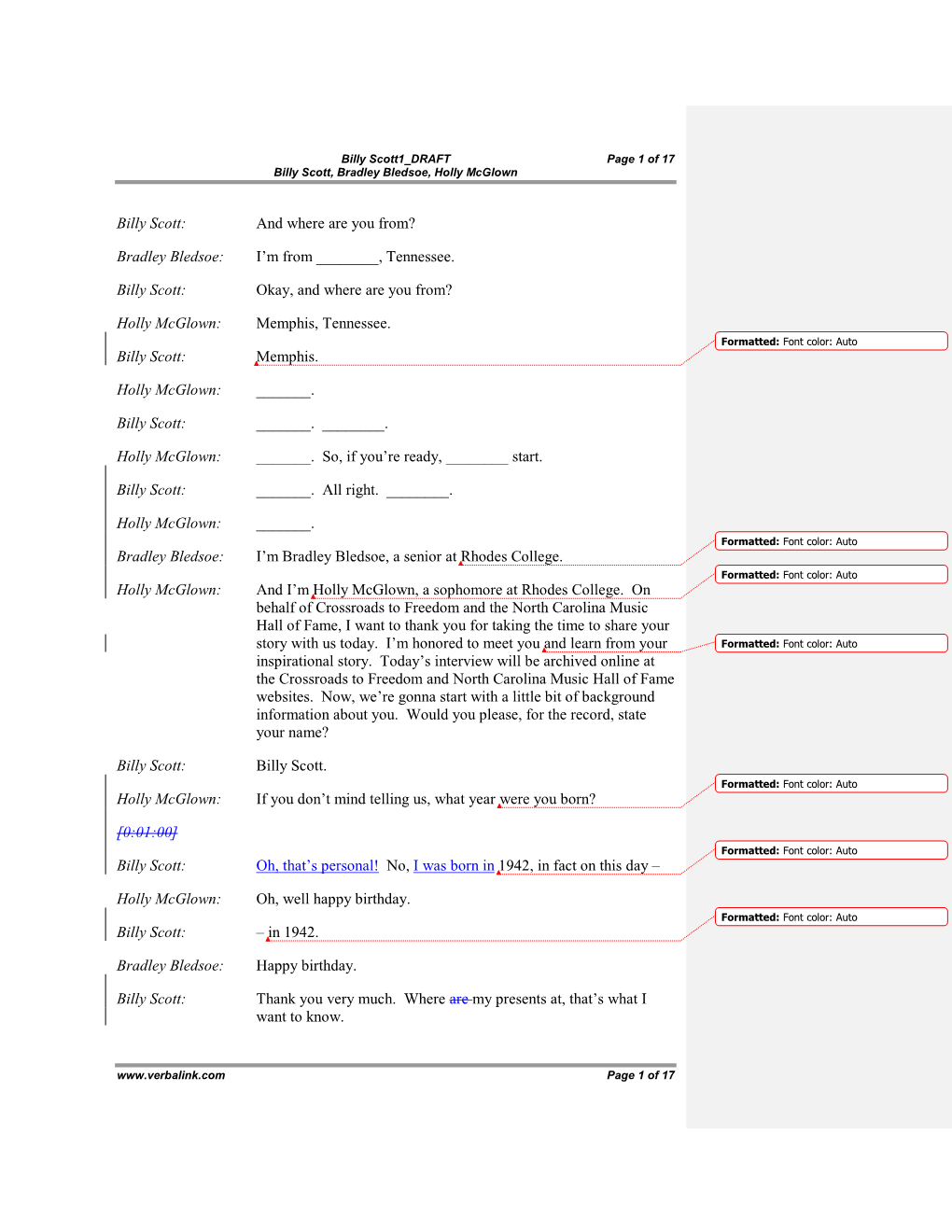 Billy Scott1 DRAFT Page 1 of 17 Billy Scott, Bradley Bledsoe, Holly Mcglown