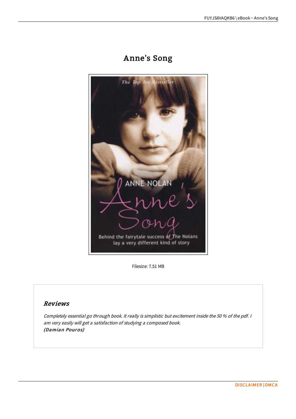 Read PDF » Anne's Song ~ X3YIWQVOIENK