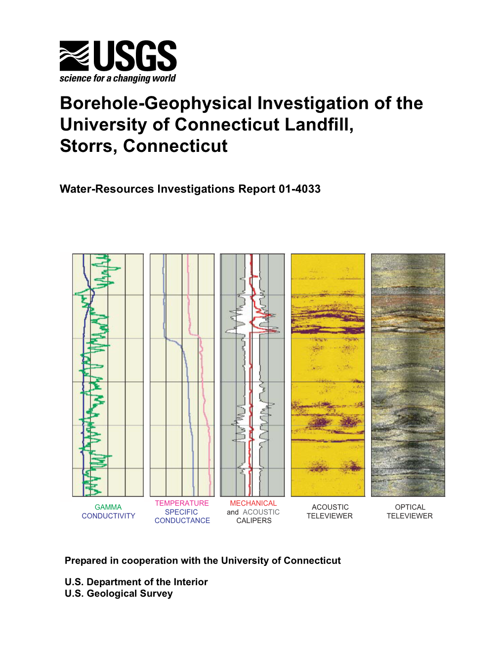 Borehole-Geophysical Investigation of the University of Connecticut Landfill, Storrs, Connecticut