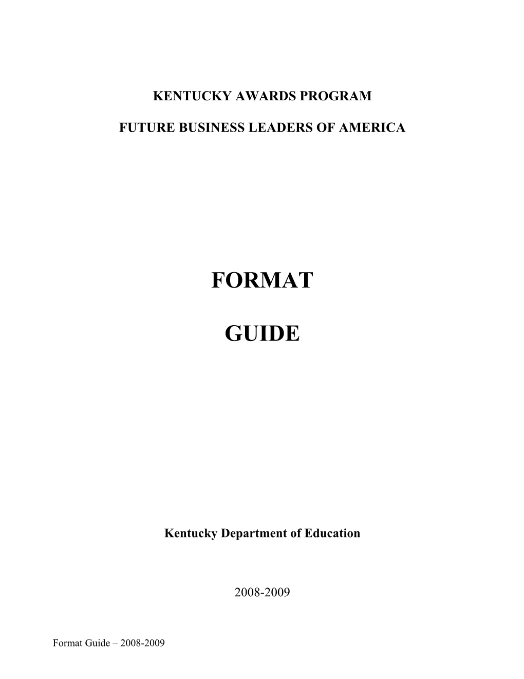 Fbla-Pbl Format Guide