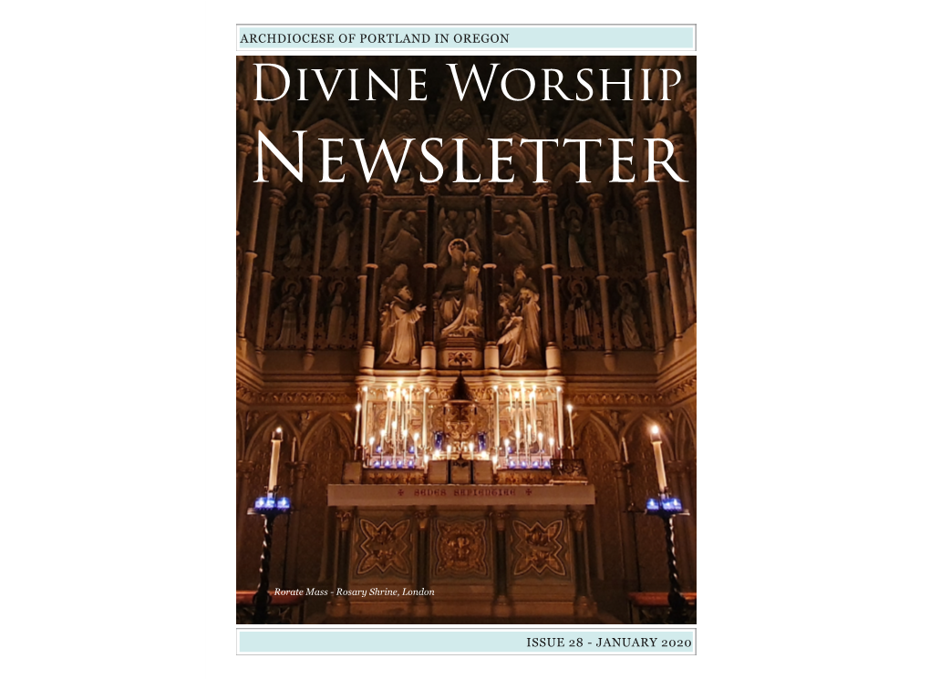 Divine Worship Newsletter