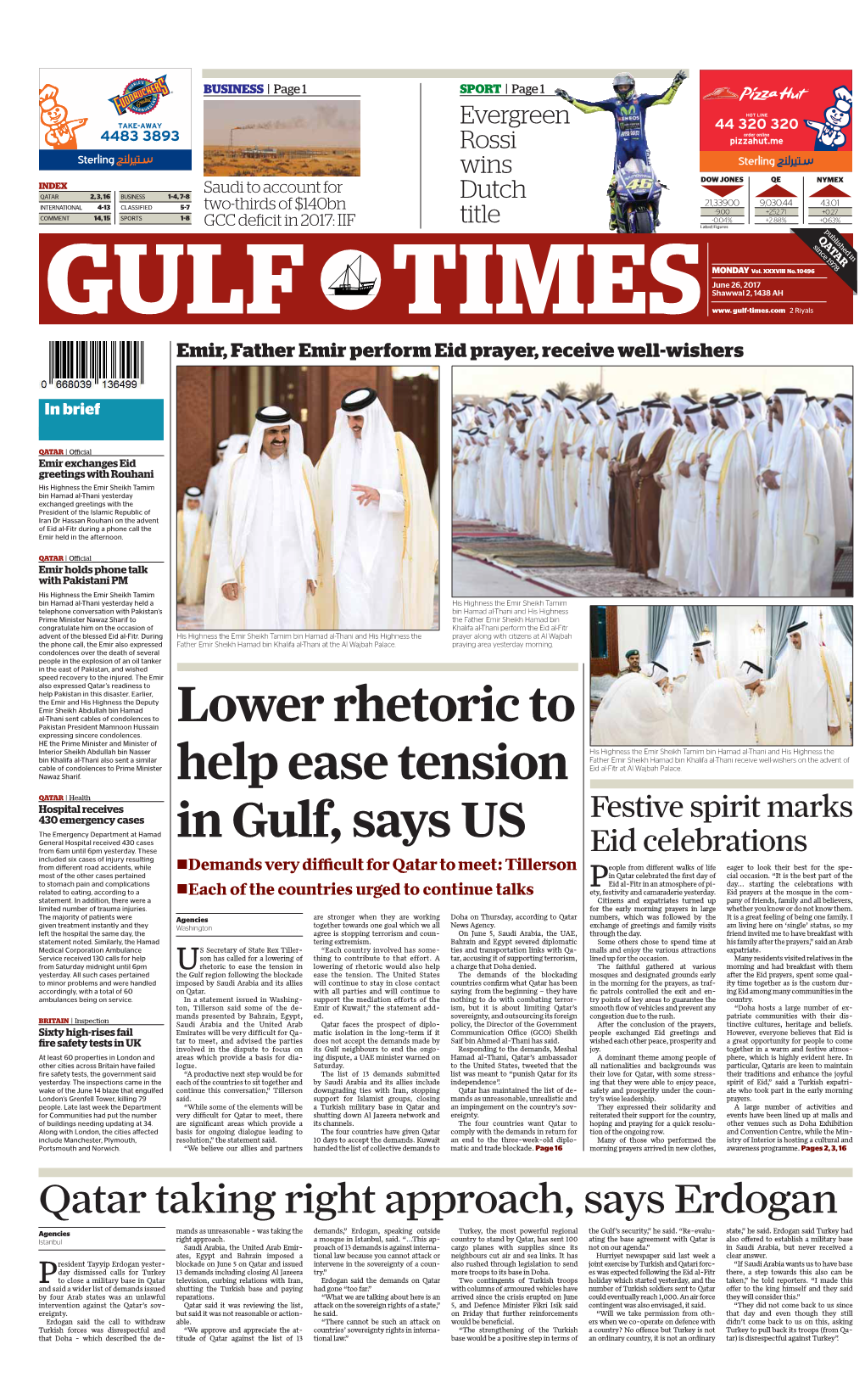 Lower Rhetoric to Help Ease Tension in Gulf, Says US