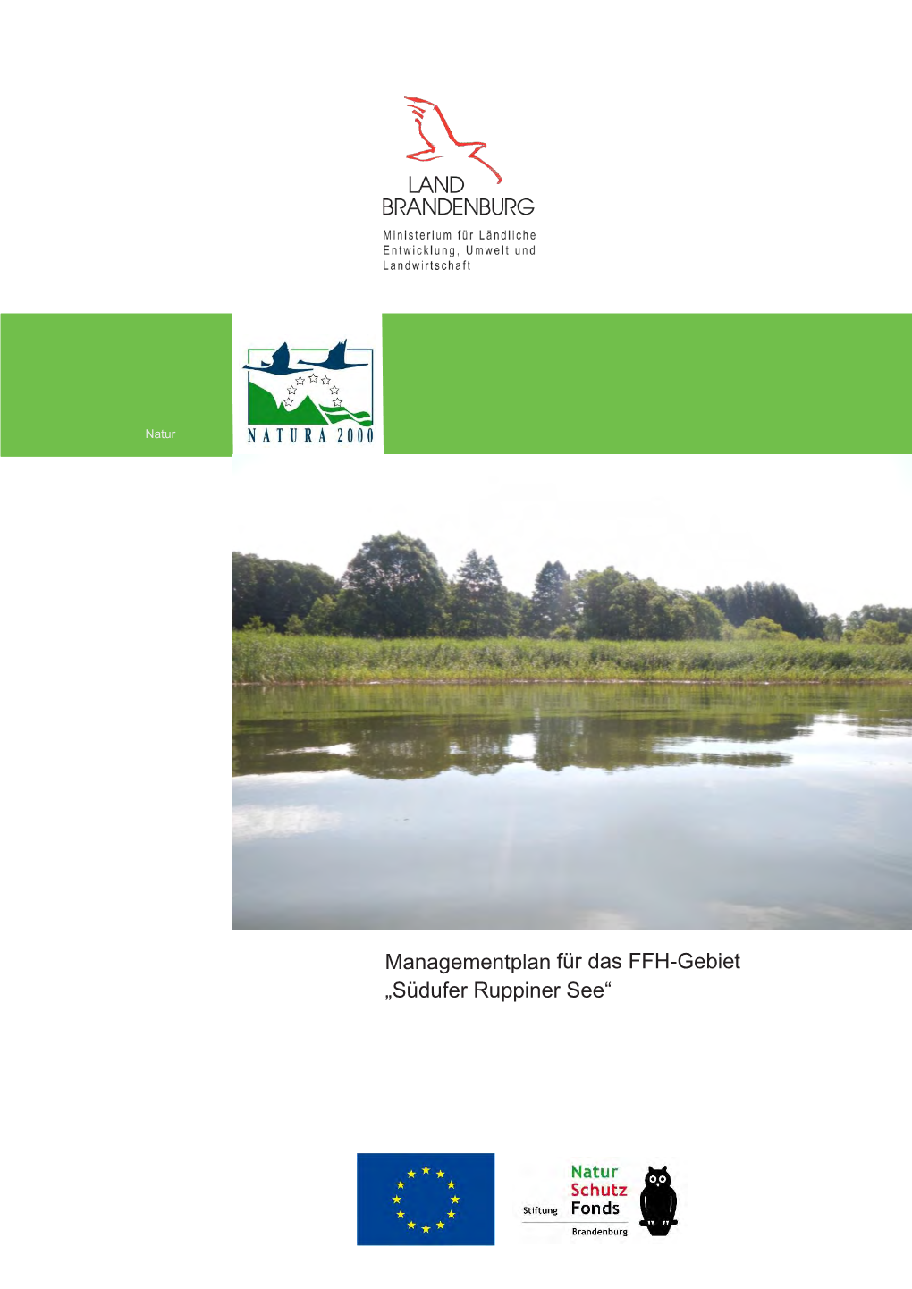Managementplan Für Das FFH-Gebiet „Südufer Ruppiner See“