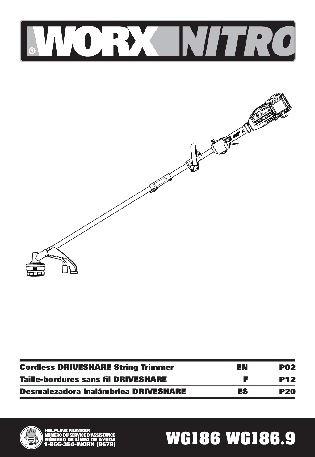 EN Cordless DRIVESHARE String Trimmer