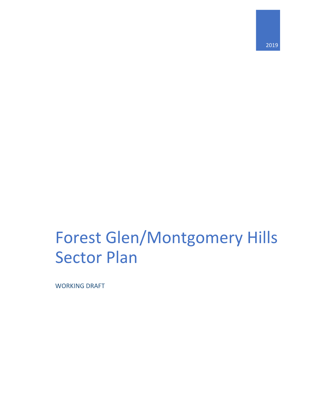 Forest Glen/Montgomery Hills Sector Plan
