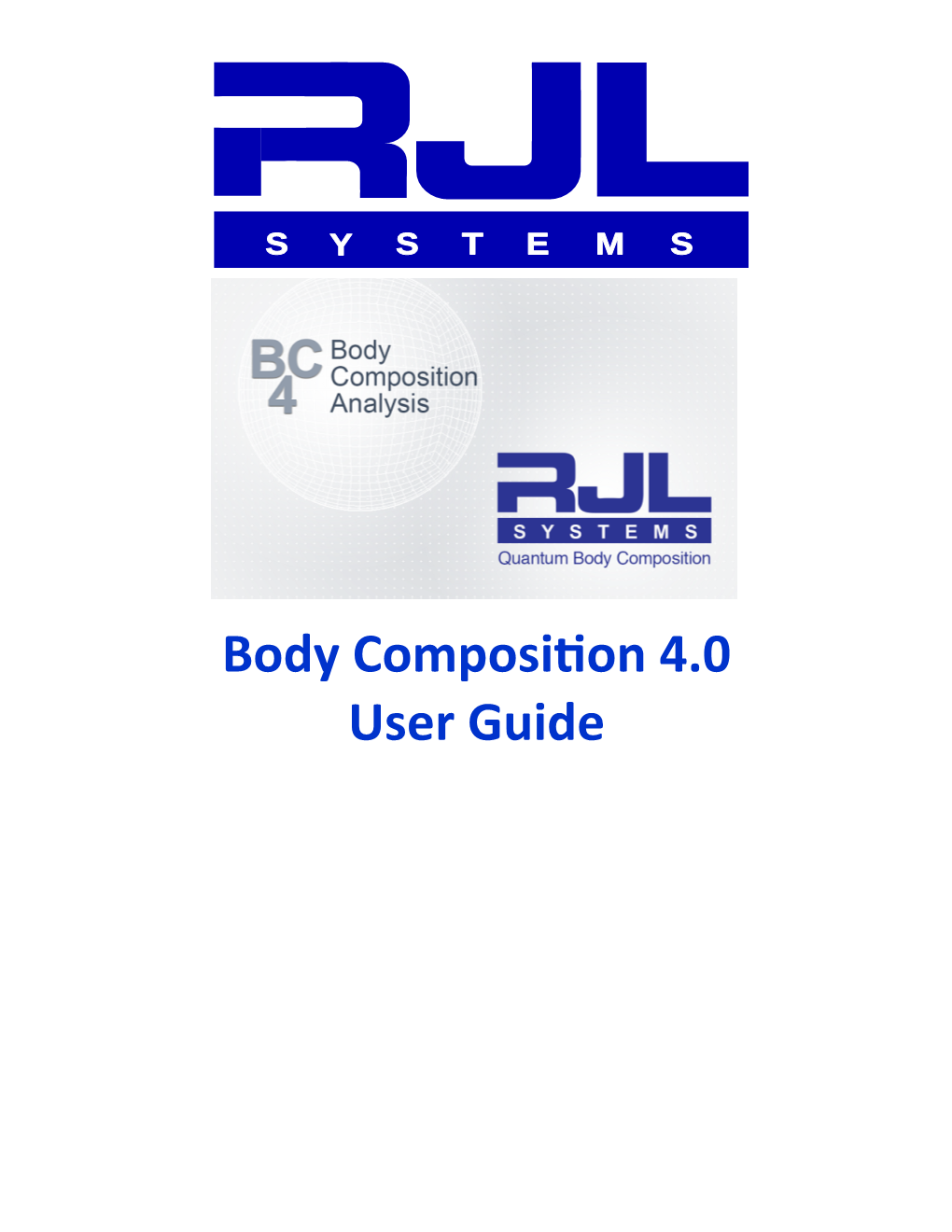 Body Composition 4.0 User Guide