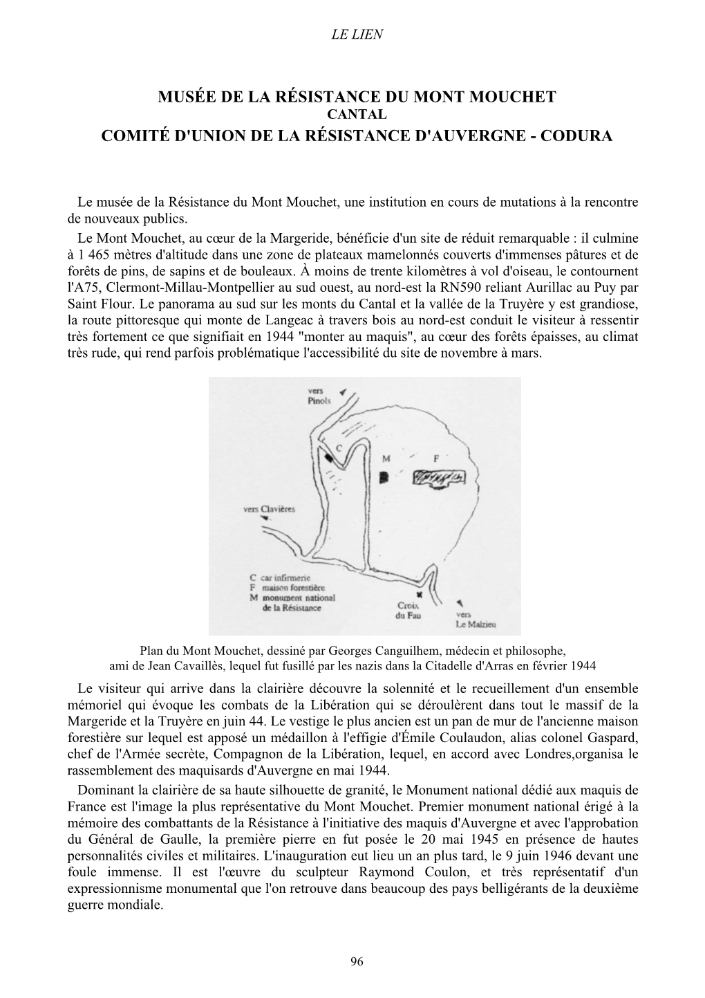 Musée De La Résistance Du Mont Mouchet (Cantal)