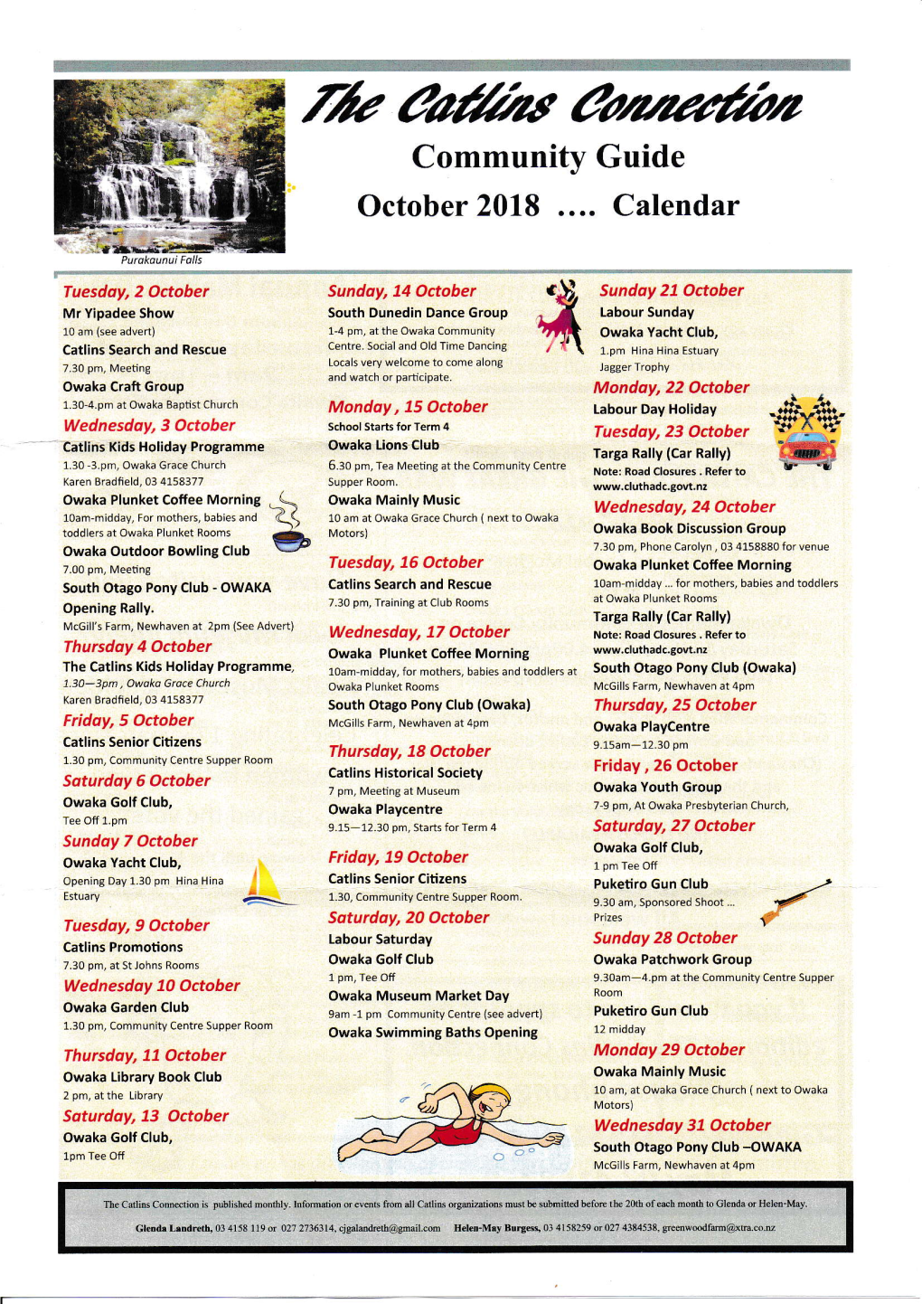 C/Z Eafuiu €Dmiru Community Guide Il't U October 2018 Calendar