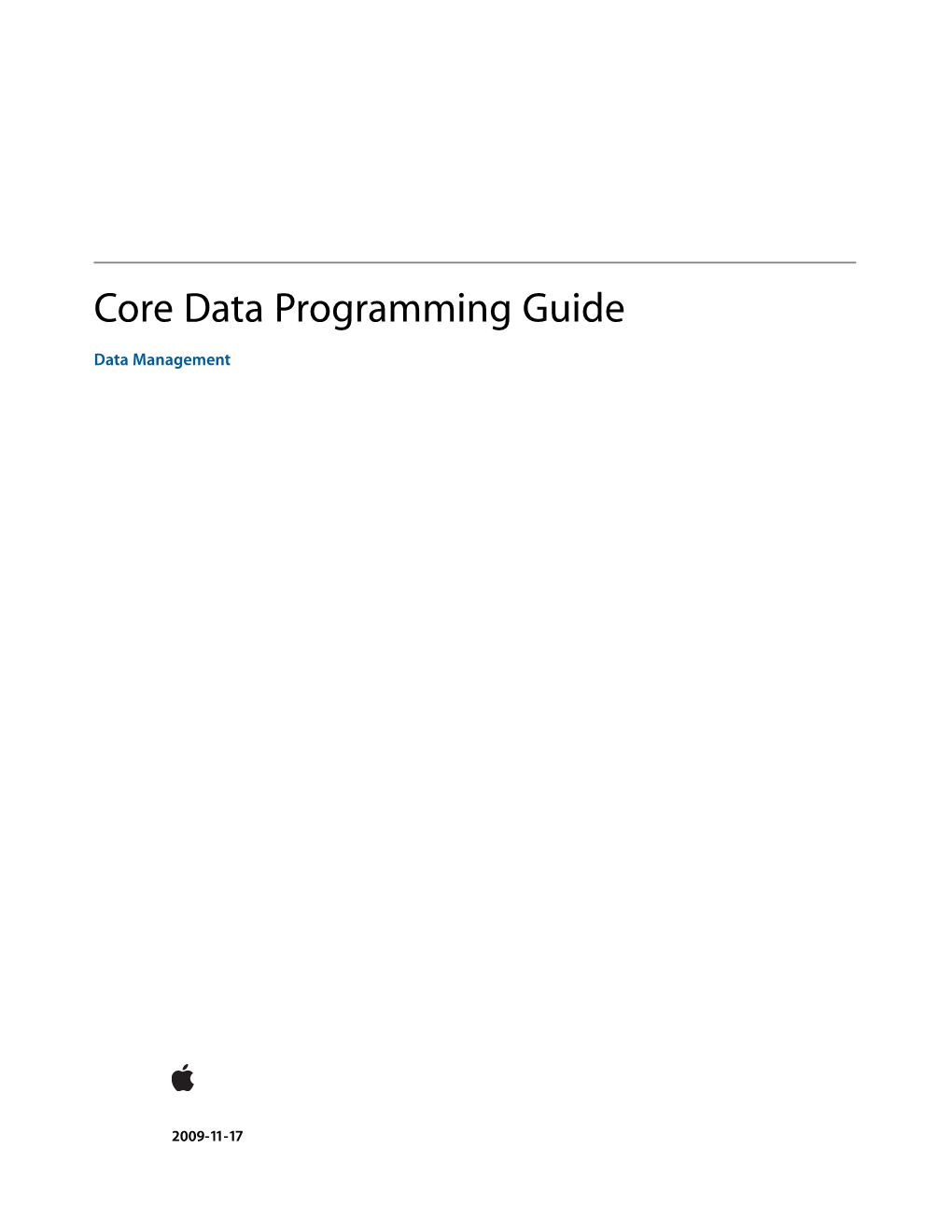 Core Data Programming Guide