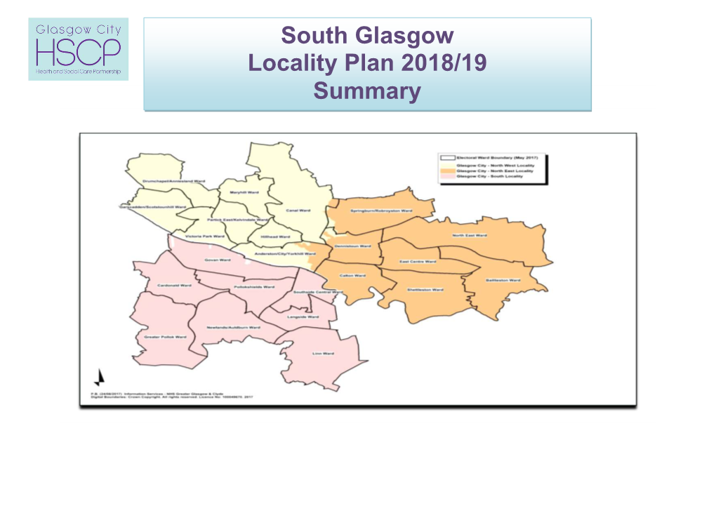 South Glasgow Locality Plan 2018/19 Summary