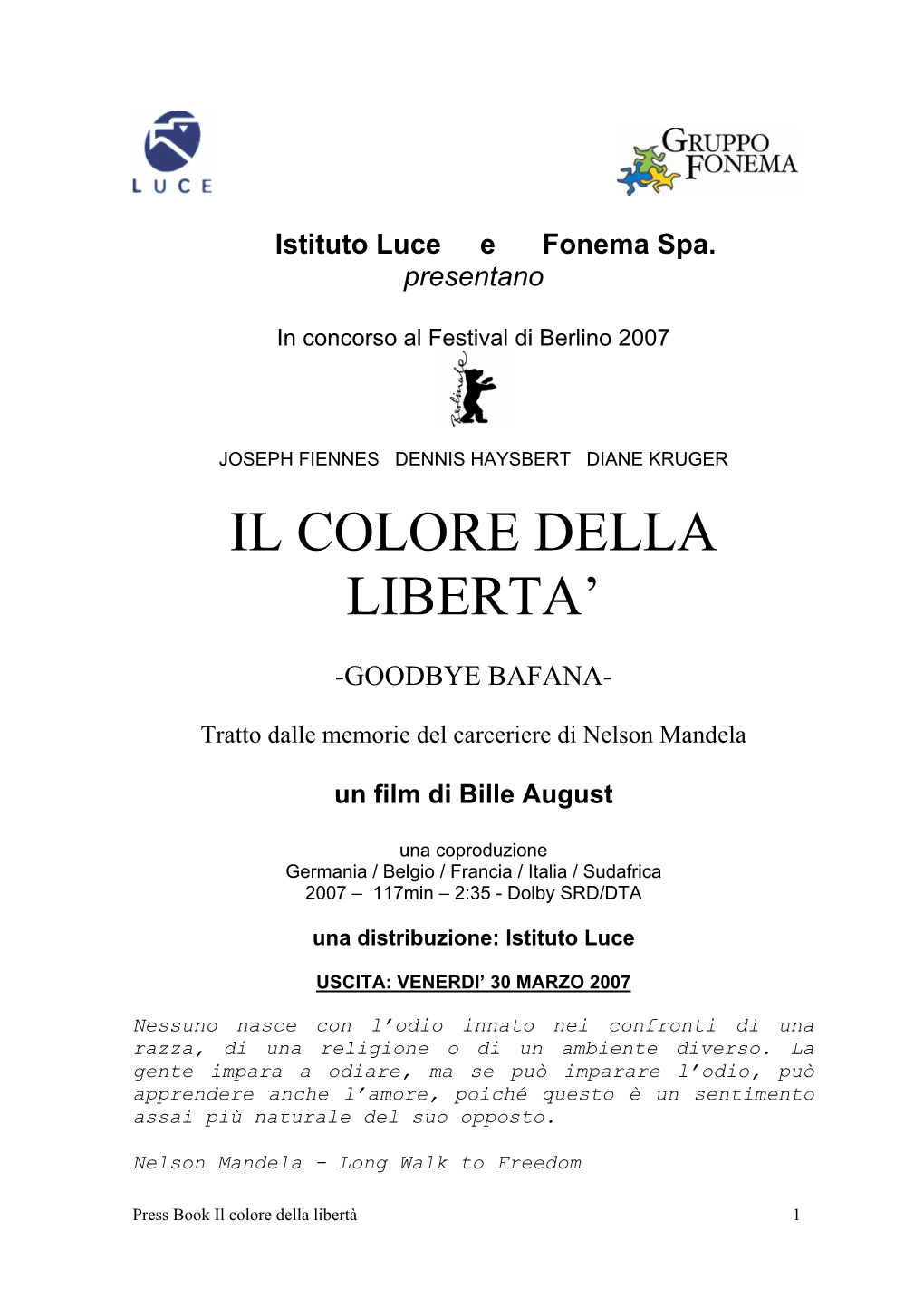 Il Colore Della Liberta'