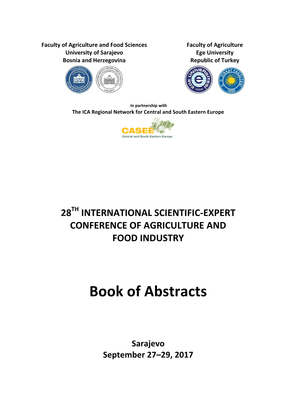 Book of Abstracts