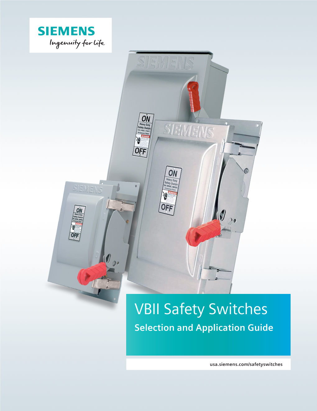 VBII Safety Switches Selection and Application Guide