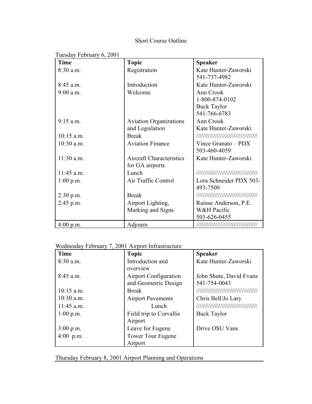 Draft Class Outline s1