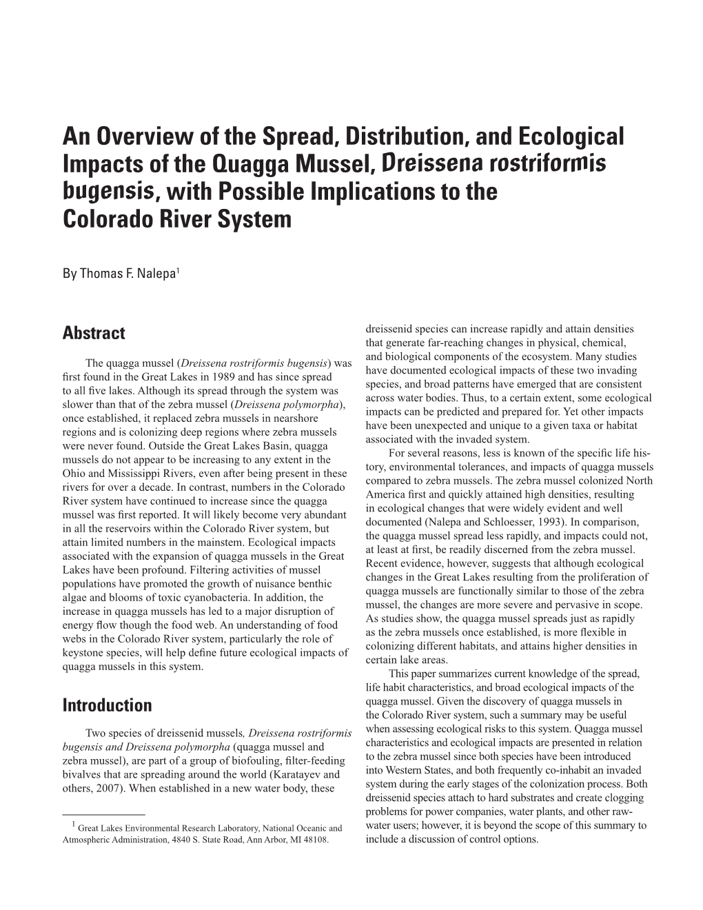An Overview of the Spread, Distribution, and Ecological Impacts
