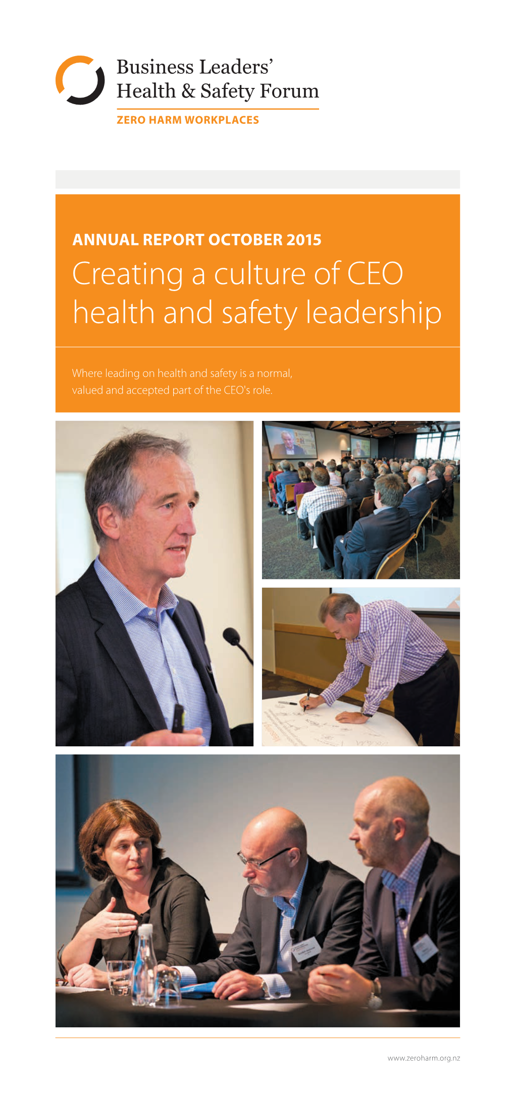 Creating a Culture of CEO Health and Safety Leadership