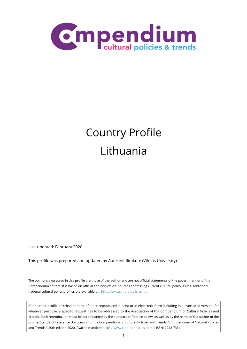 Country Profile Lithuania