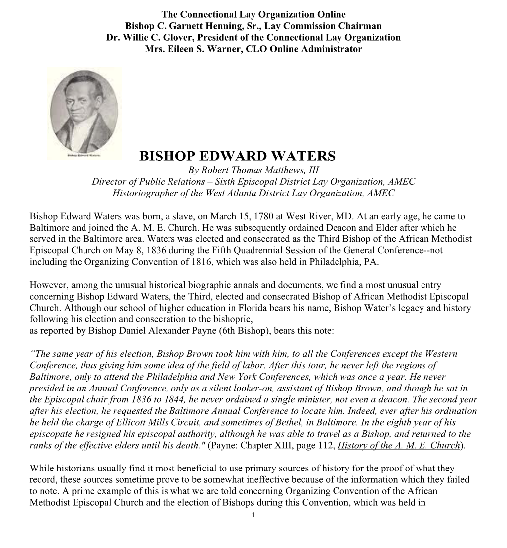 CLO-Bishopwatersfacts.Pdf