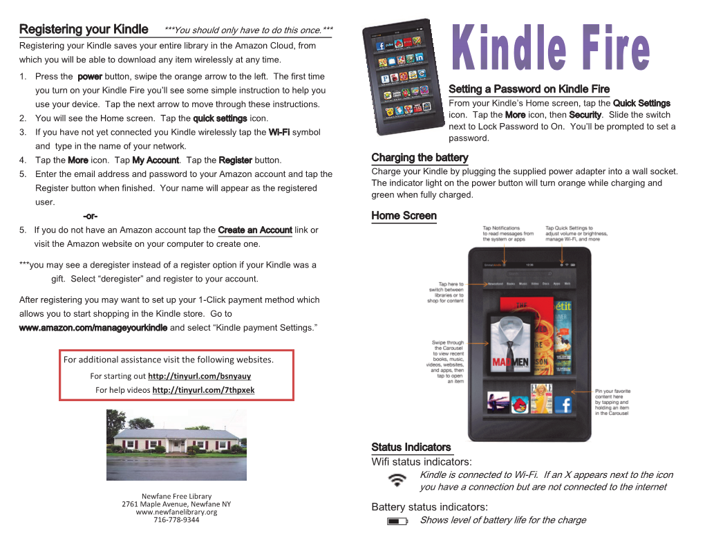 Kindle Fire You’Ll See Some Simple Instruction to Help You Setting a Password on Kindle Fire Use Your Device