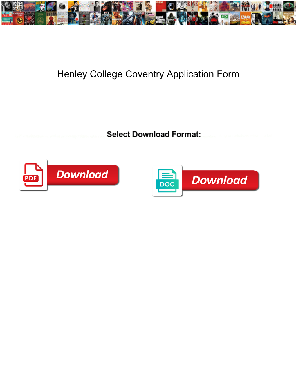 Henley College Coventry Application Form Addons