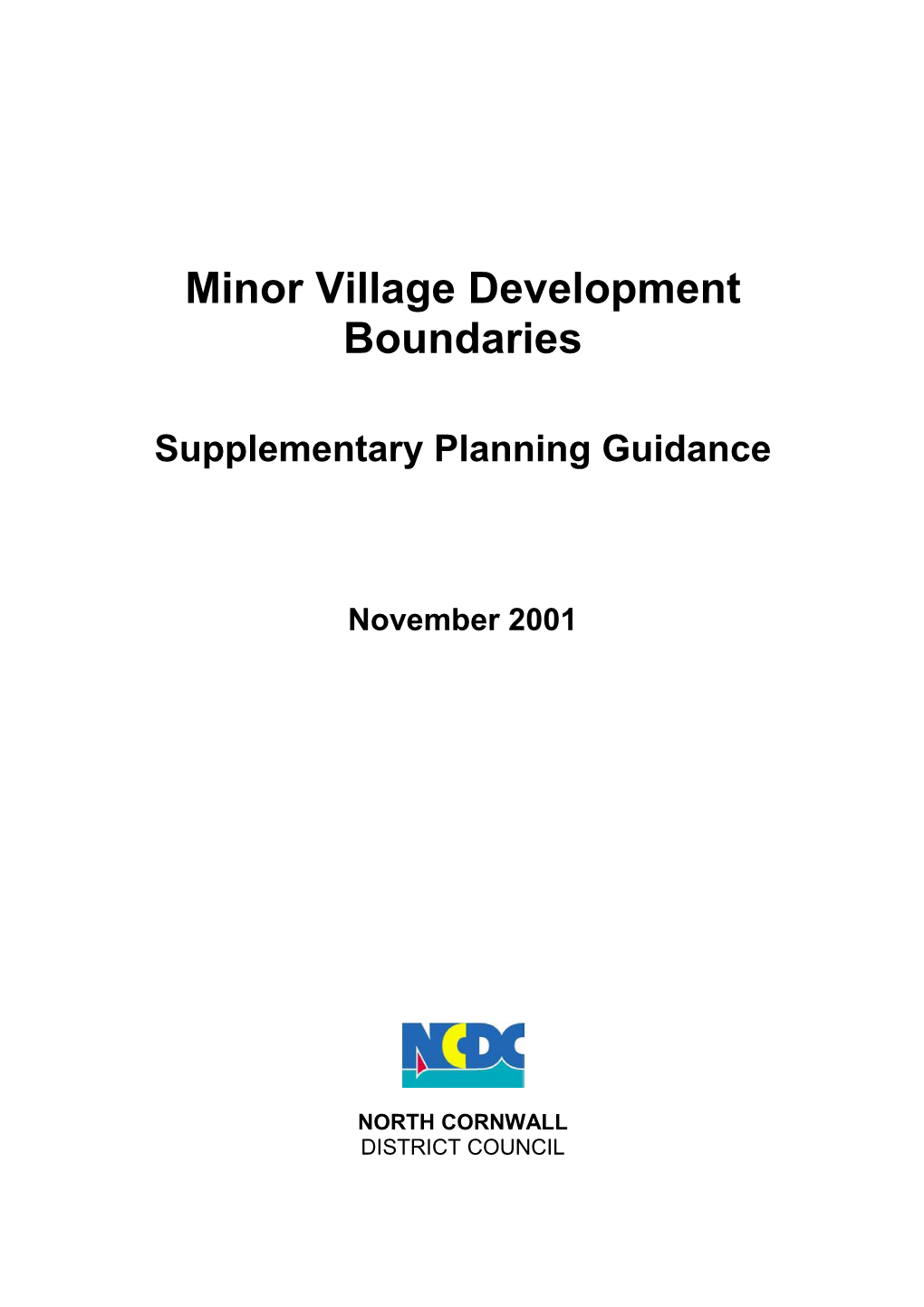 Minor Village Development Boundaries