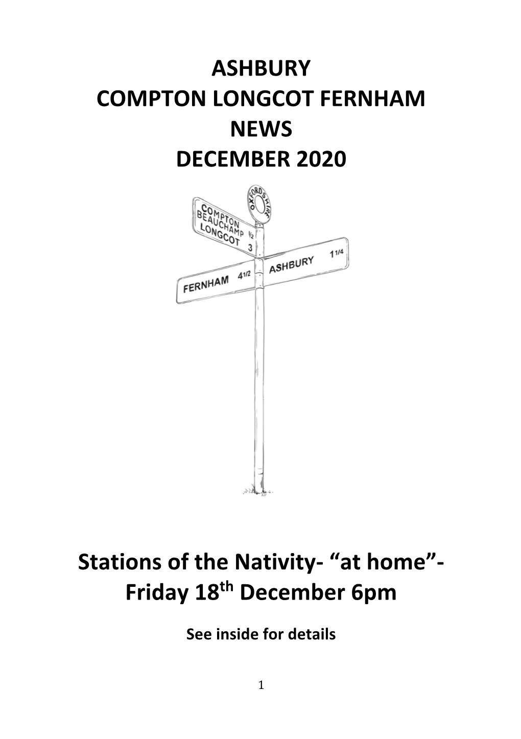 ASHBURY COMPTON LONGCOT FERNHAM NEWS DECEMBER 2020 Stations of the Nativity