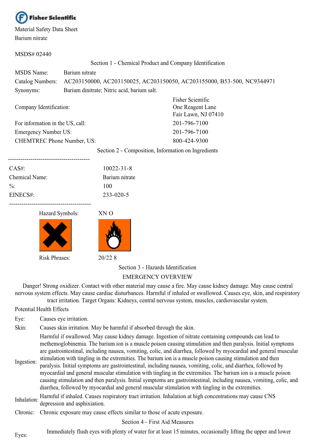 Barium Nitrate